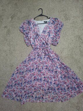 DKNY Faux Wrap Dress